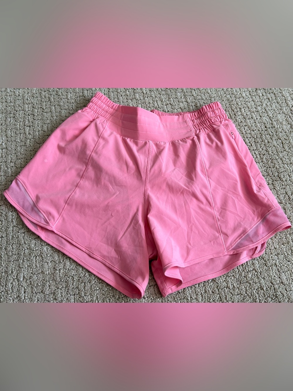 Lululemon Candy Heart Pink Shorts 6